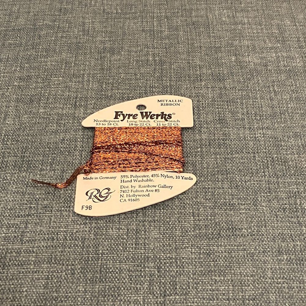Frye Werks Metallic Ribbon Needlepoint Thread Yarn